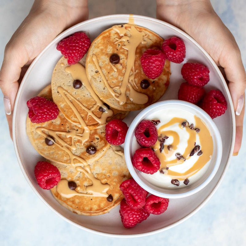 Gesunde Haferflocken Pancakes