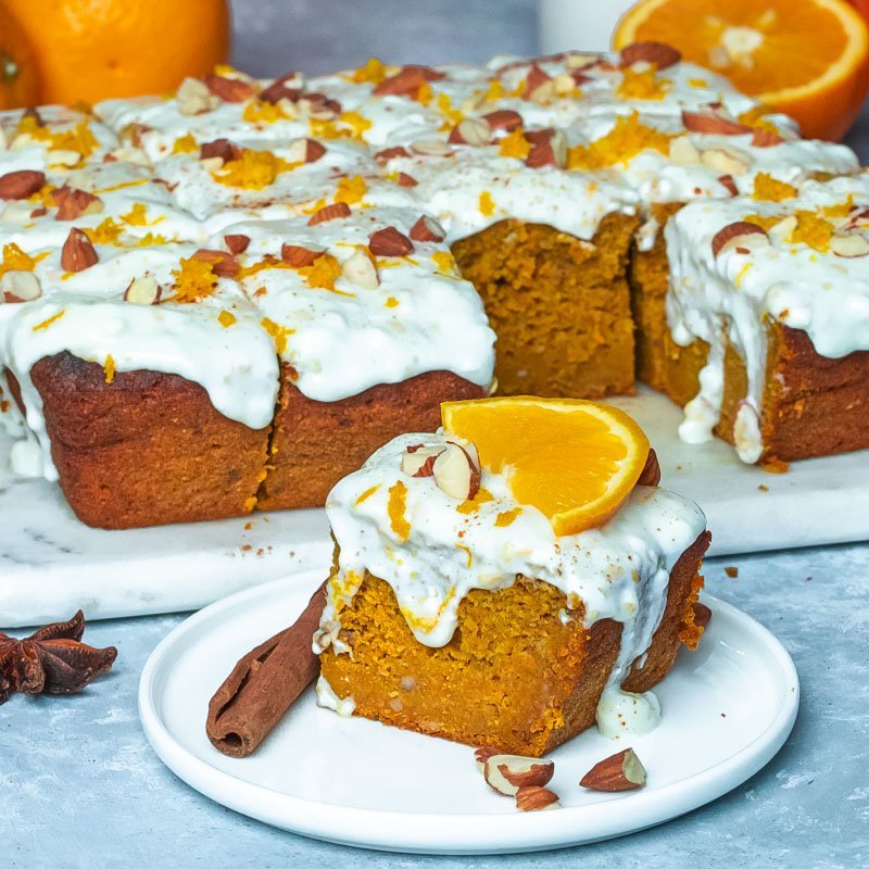 Healthy Pumpkin Orange Cake