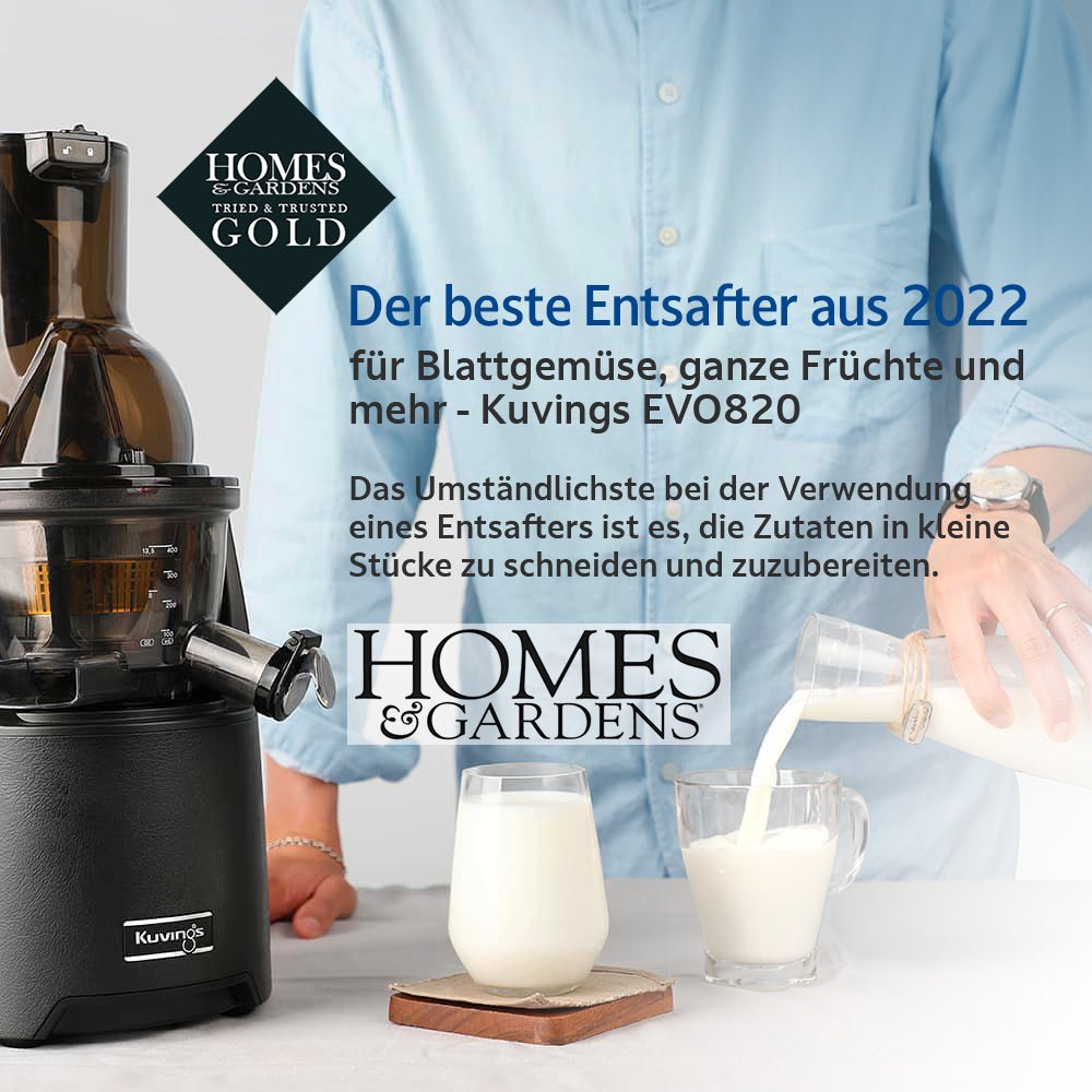 Homes&Gardens Der beste Entsafter aus 2022 - Kuvings EVO820 - Kuvings Deutschland