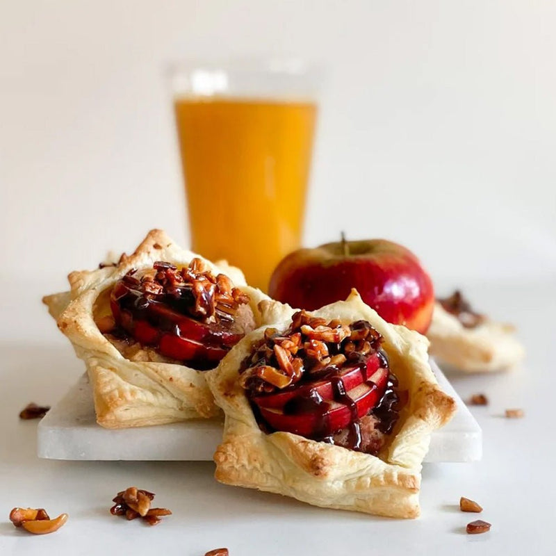 Knusprige Apfeltaschen aus gesunden Zutaten