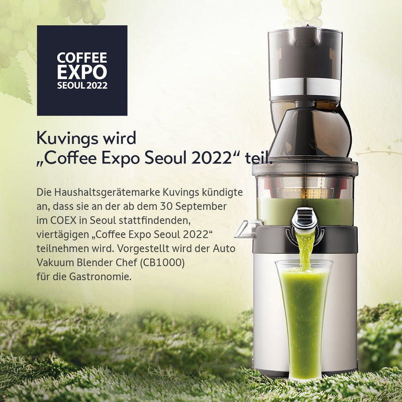 Kuvings zal deelnemen aan Coffee Expo Seoul 2022.