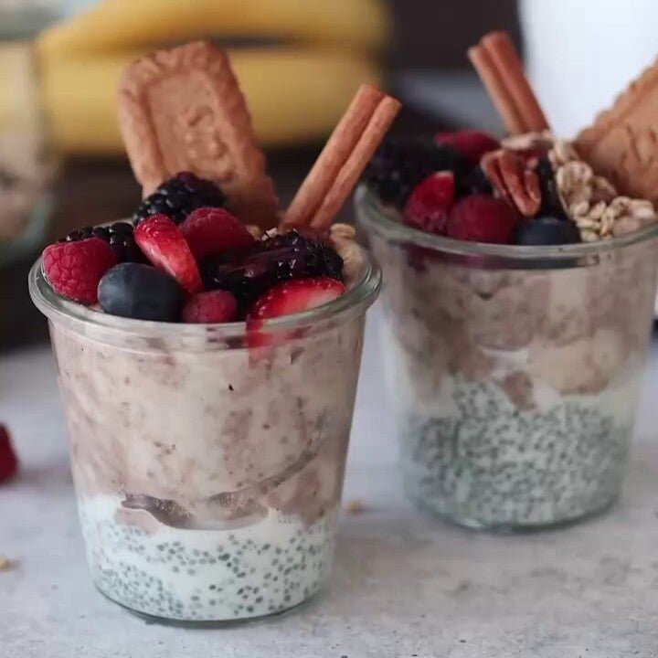 Schoko Bananen Chia Vanille Pudding