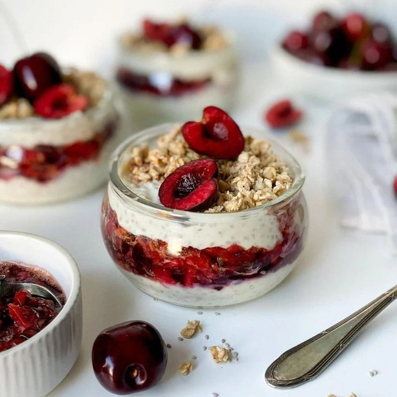 Vegan Cherry Pomace Yogurt