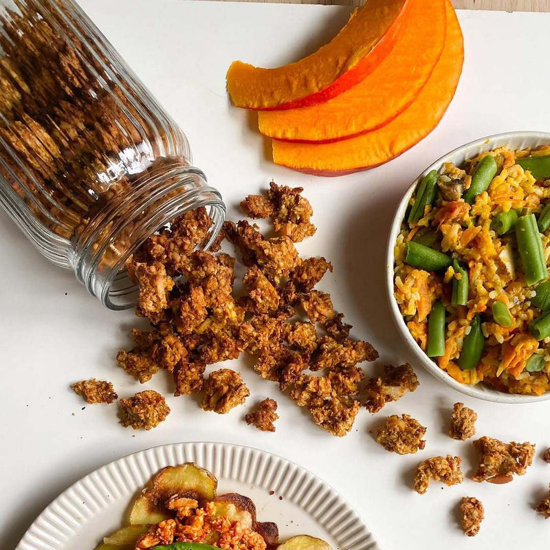 Zero-waste granola recipe with pumpkin pulp