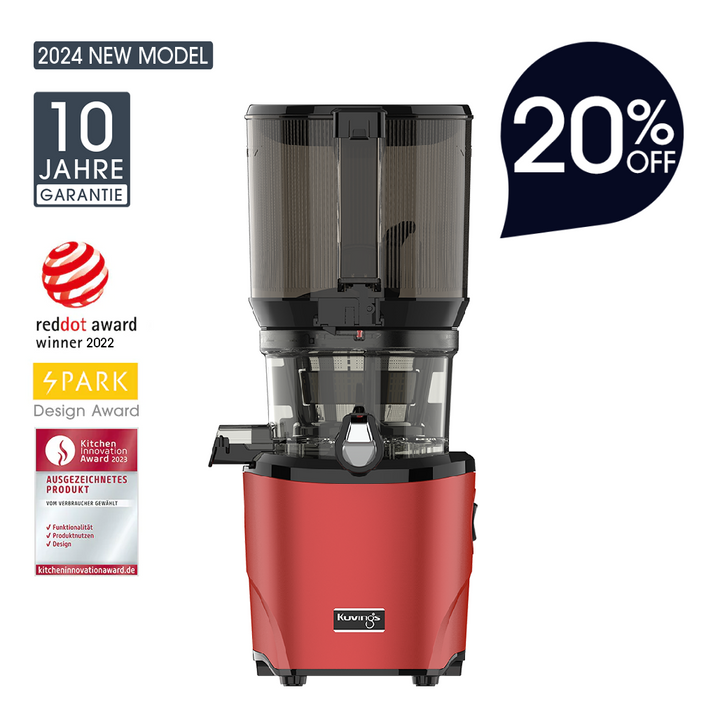 Kuvings [NEU] AUTO10 HANDS-FREE SLOW JUICER Red 20% OFF 