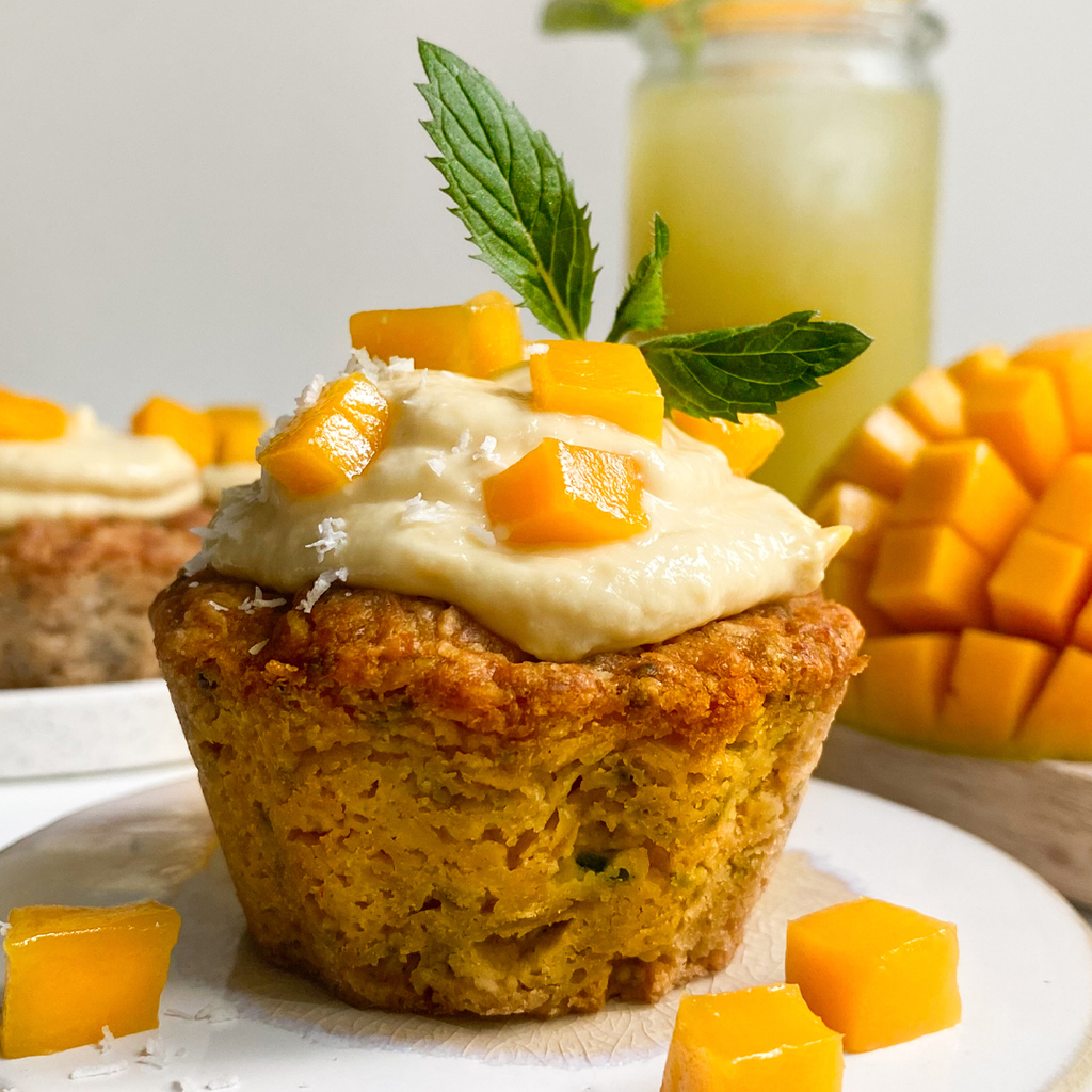 Vegane Mango-Kokos-Muffins