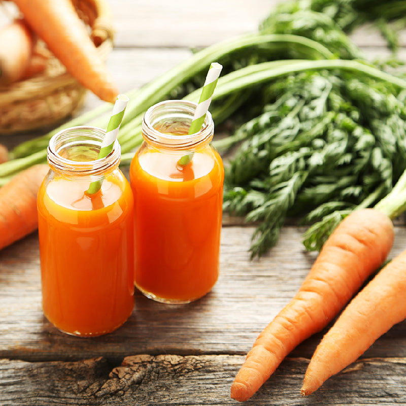 Wintry sweet potato and carrot juice