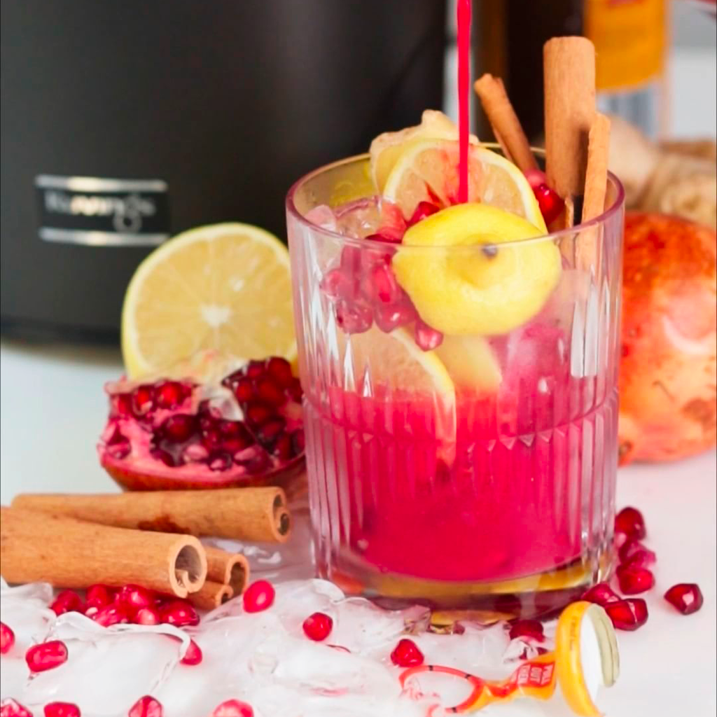 Granatapfel-Ingwer-Mocktail