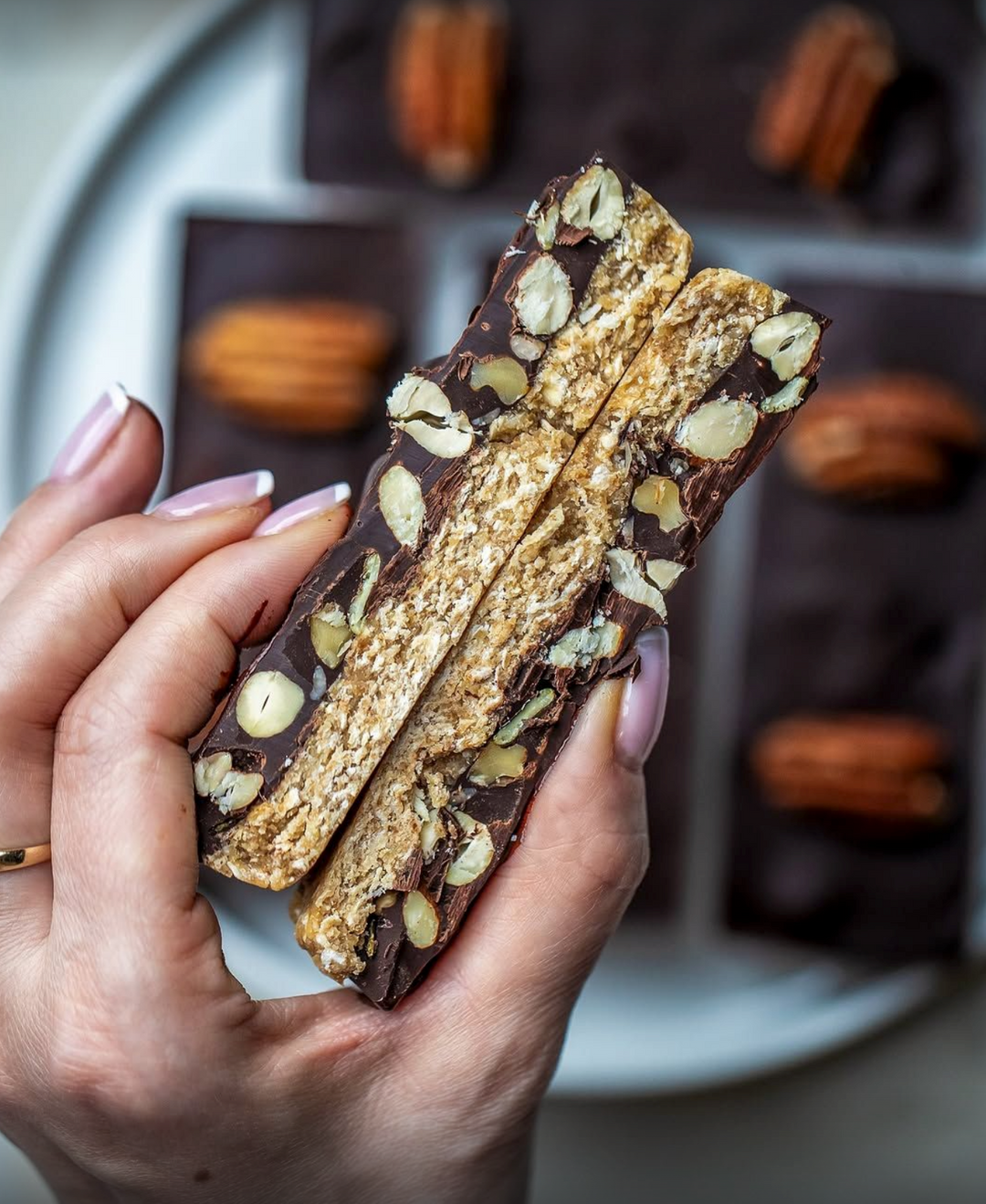 CASHEW BUTTER NUTTY CHOCOLATE BARS