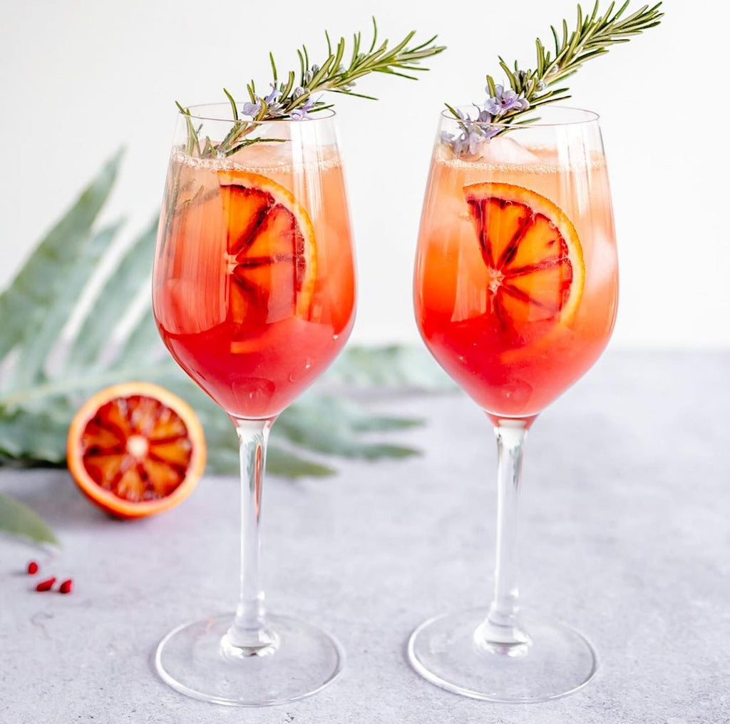 Blood orange mocktail