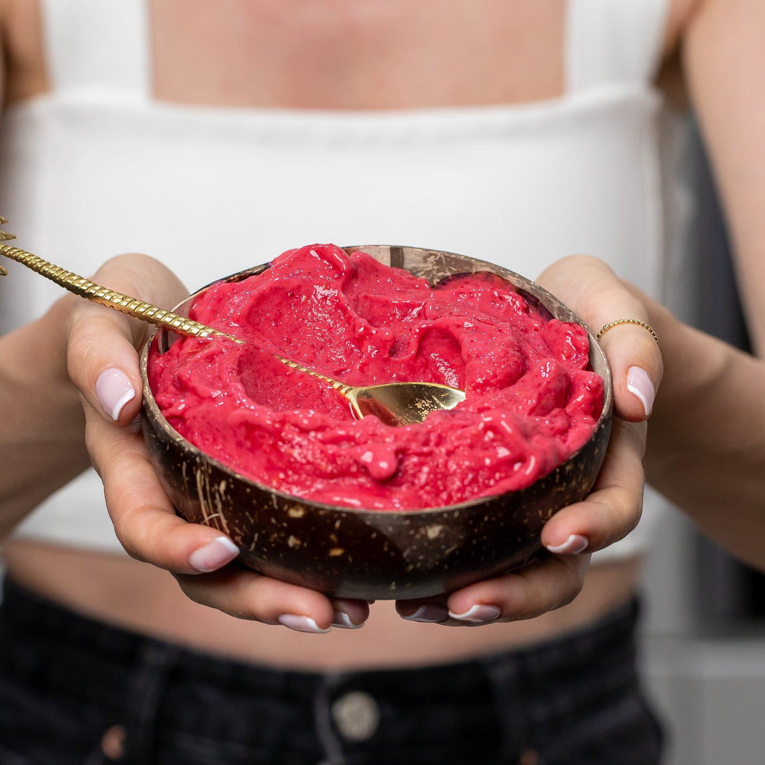 Himbeer-Kirsch-Eis ohne Zucker