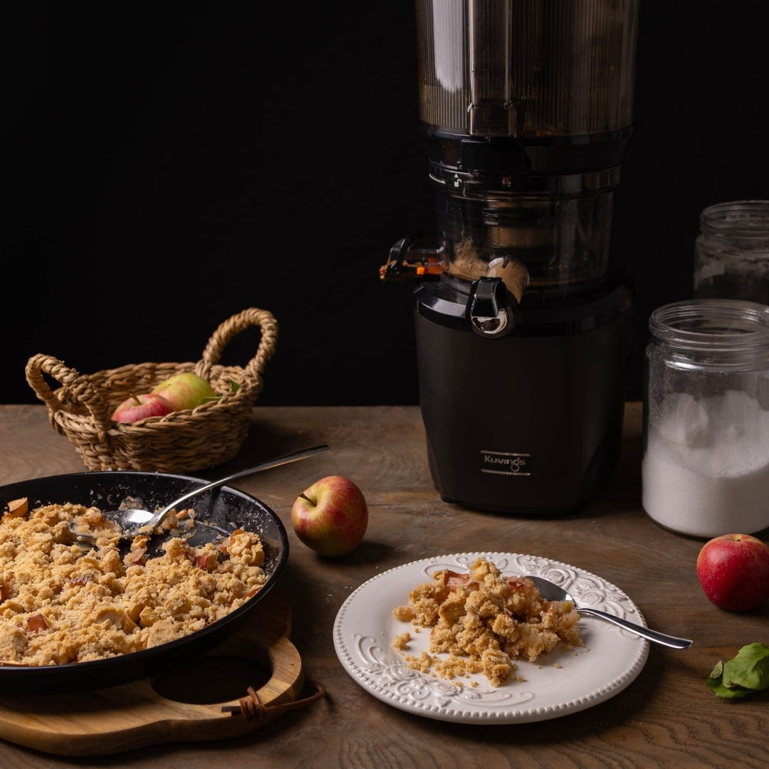 Apfel-Crumble mit Juicer - Kuvings Deutschland