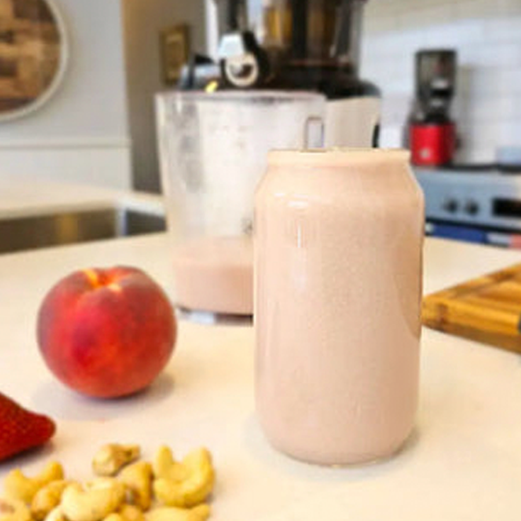 Erdbeer-Pfirsich-Cashew-Milch mit Chefkoch Gary Dowse