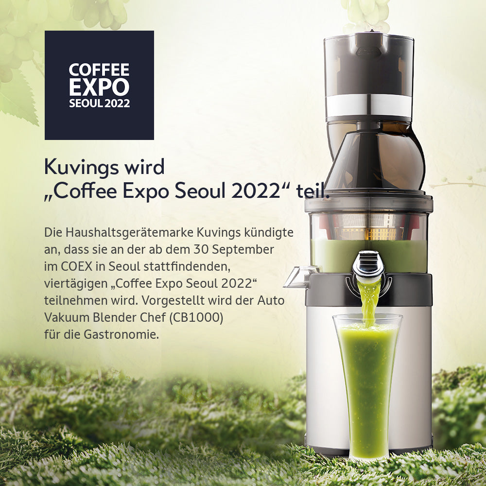 Kuvings wird „Coffee Expo Seoul 2022“ teil.