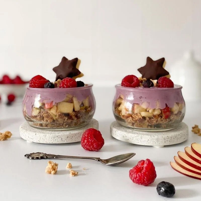 Dessert mit Apfeltrester