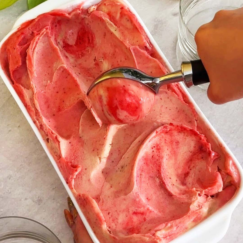 Erdbeer-Bananen-Sorbet