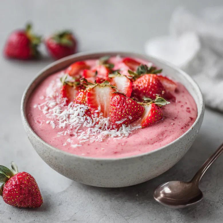 Erdbeer-Smoothie-Bowl