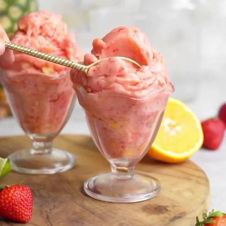 Fruit punch sorbet