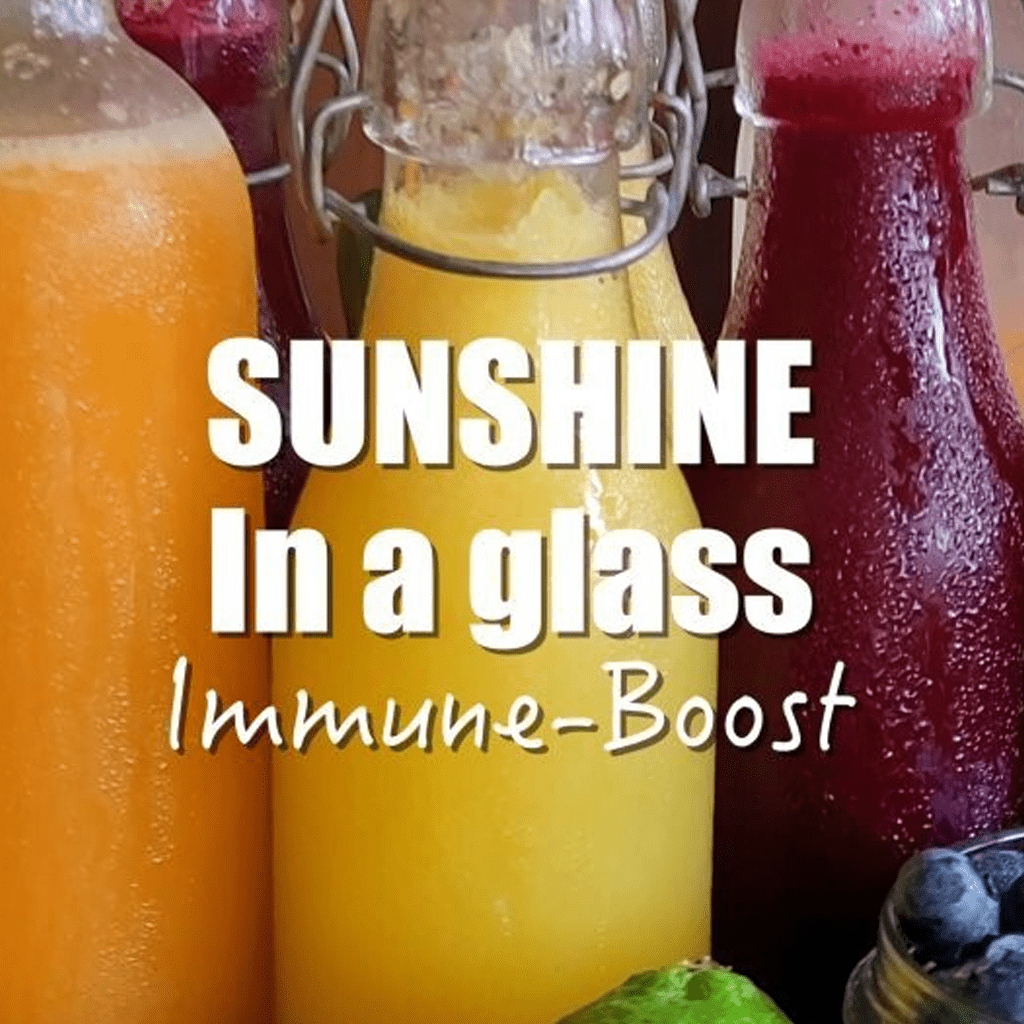 Gelber Immunsystem-Booster Saft