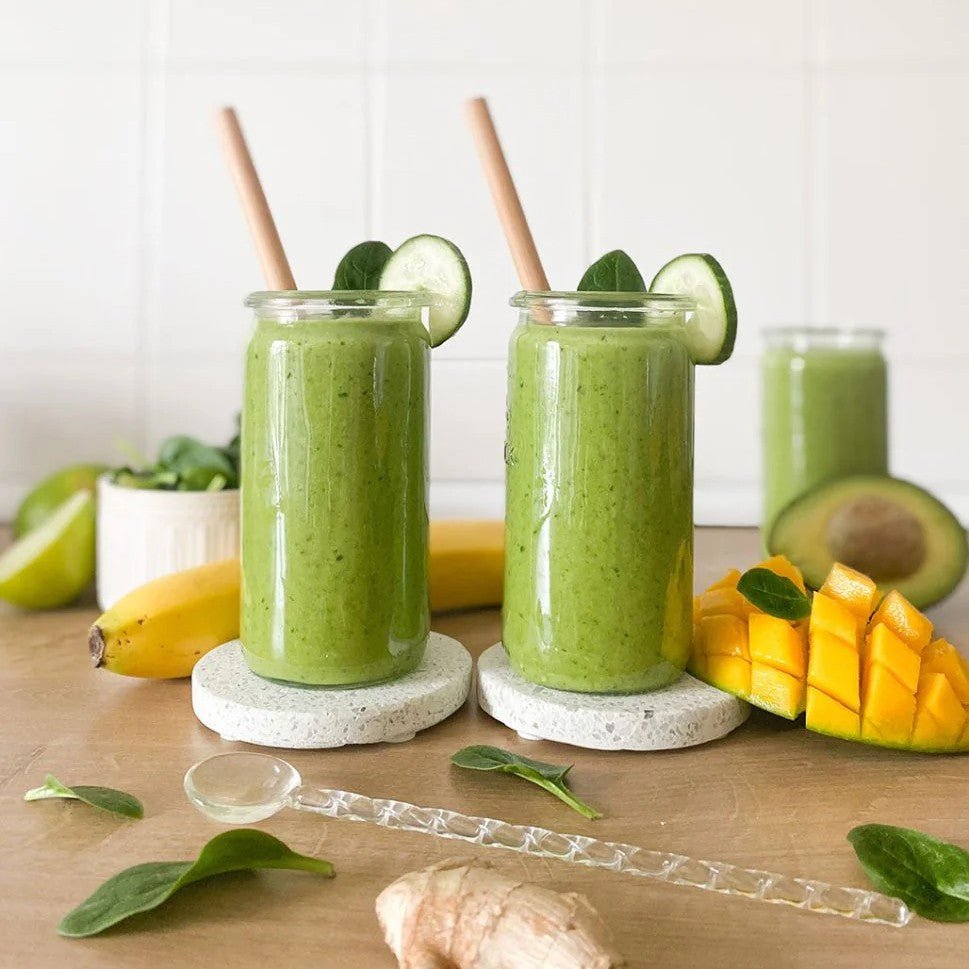 Grüner Smoothie fürs Frühstück