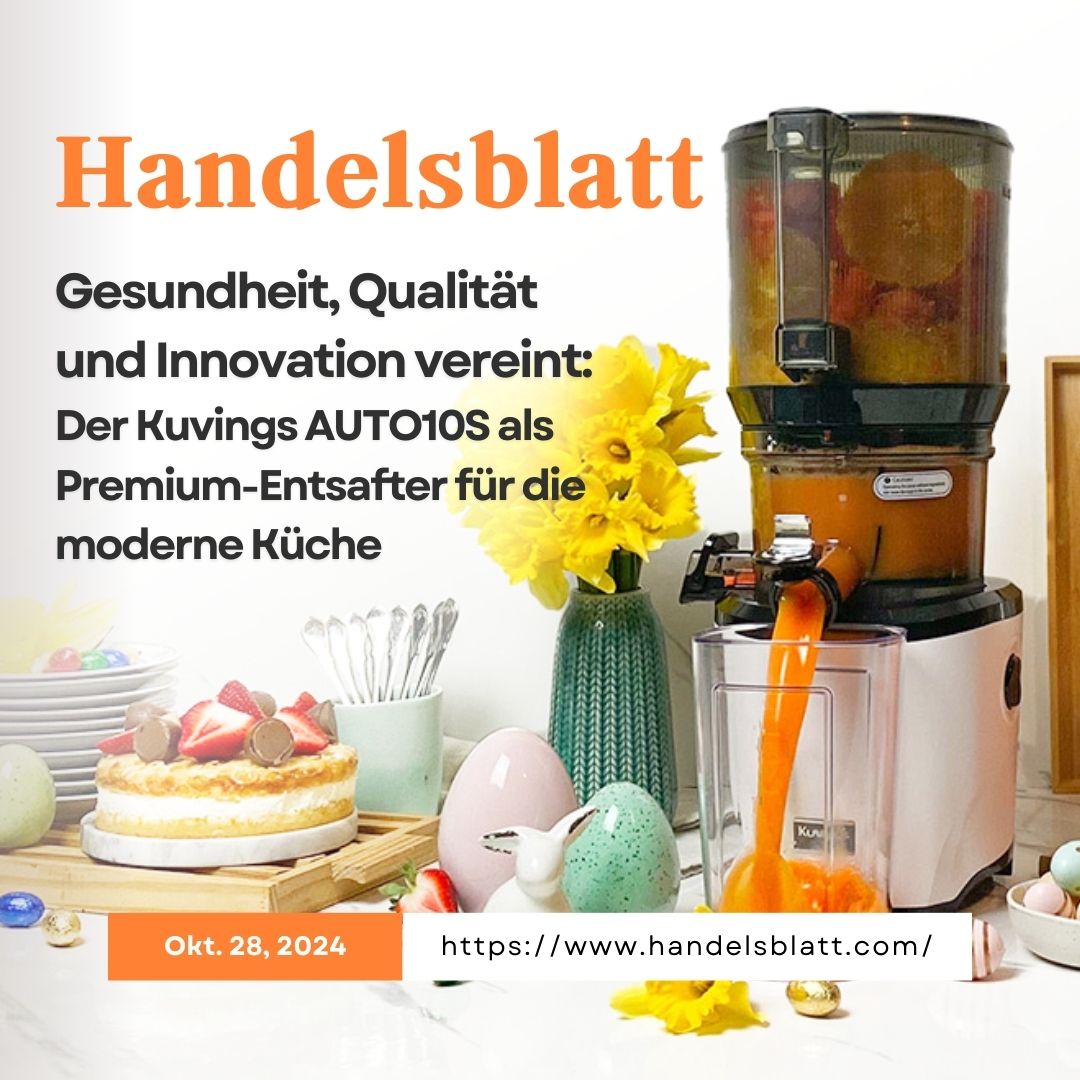[ Handelsblatt ] Gesundheit, Qualität und Innovation – alles in einem Gerät vereint!