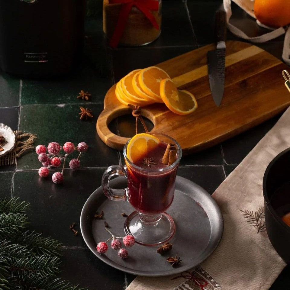 Hot mulled wine