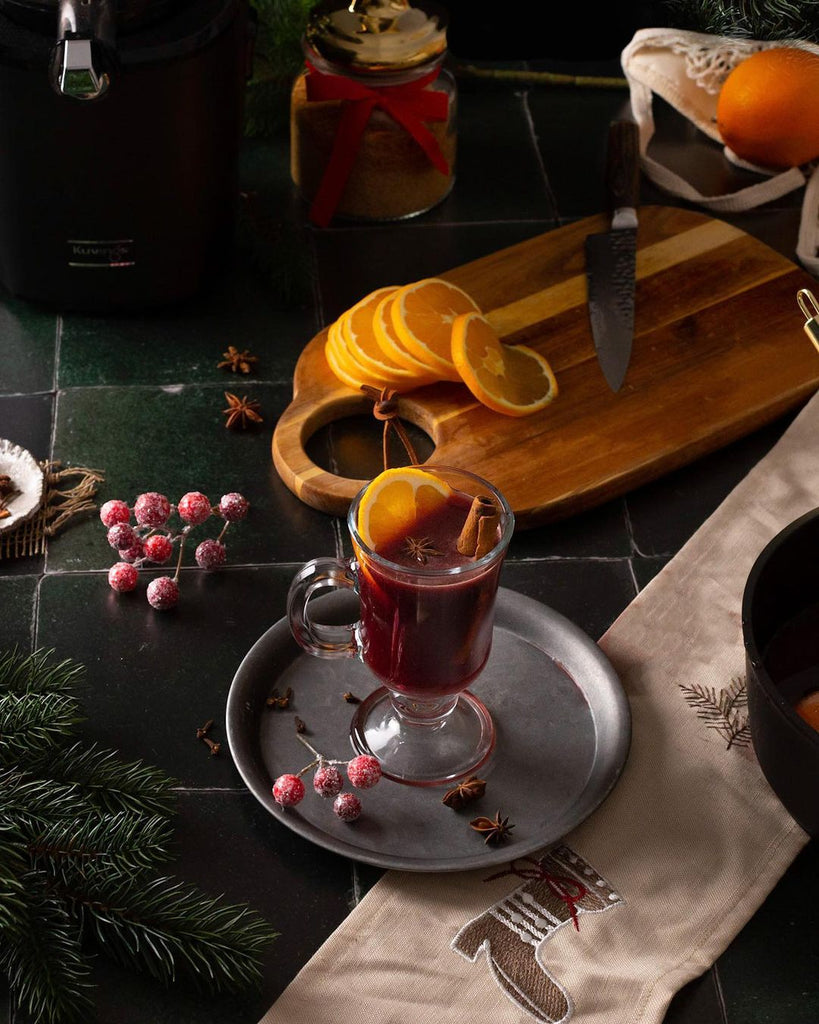 Hot mulled wine