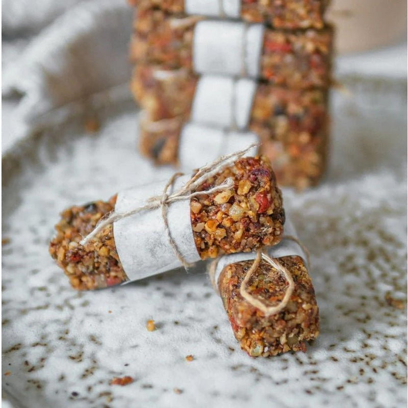 Delicious muesli bars with pomace
