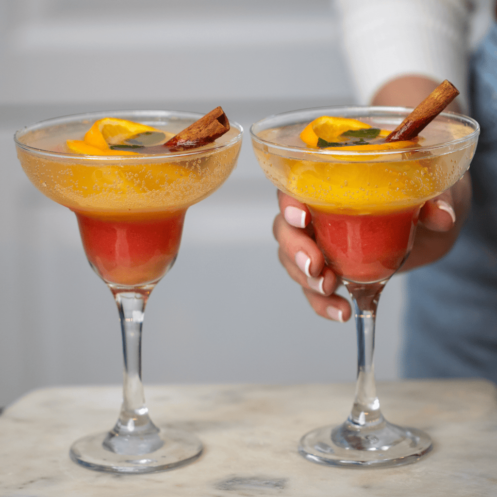 Mango Lime Sparkling Mocktail