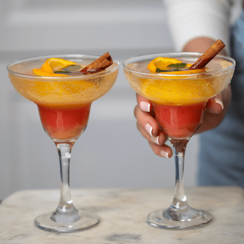 Mango Lime Sparkling Mocktail