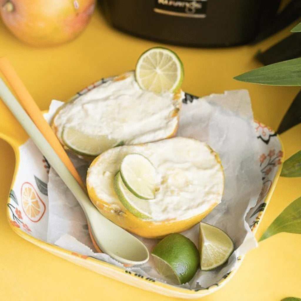Mango-lime ice cream