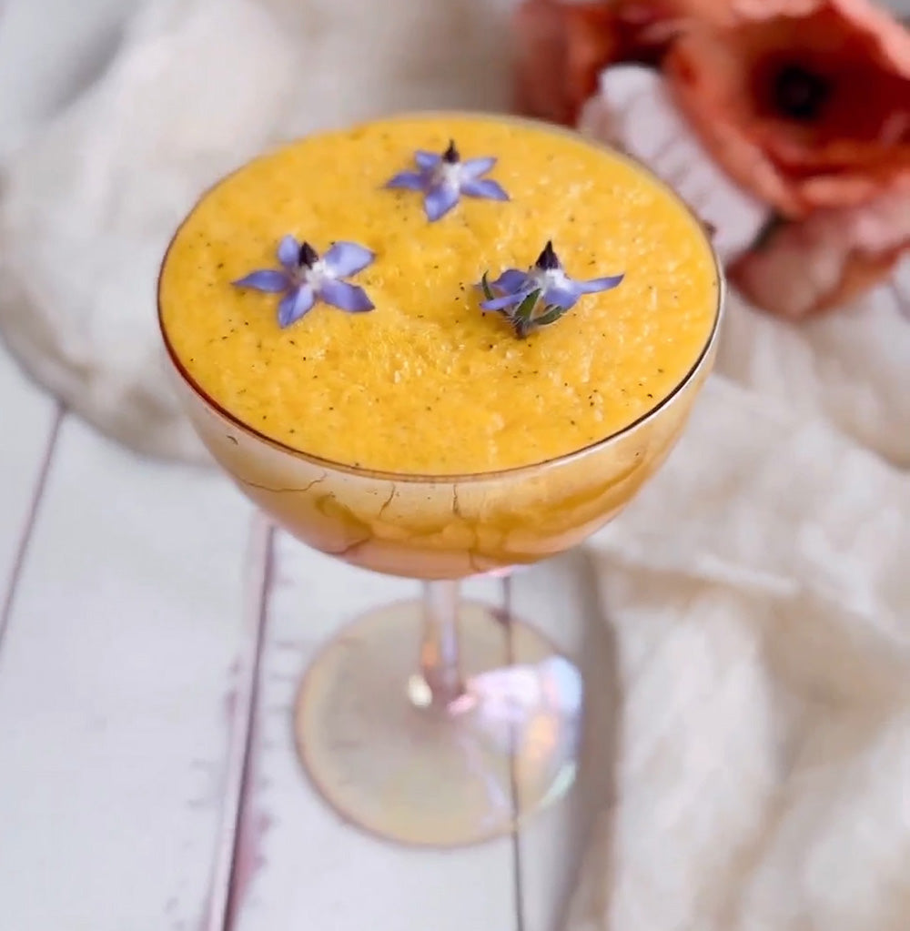 Mango passion fruit fizz