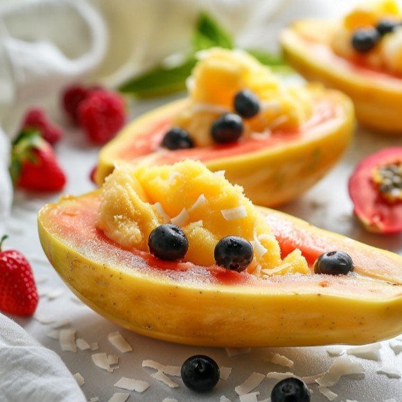 Papaya-Sorbet
