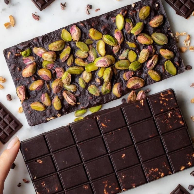 Pistazien Schokolade zum Valentinstag