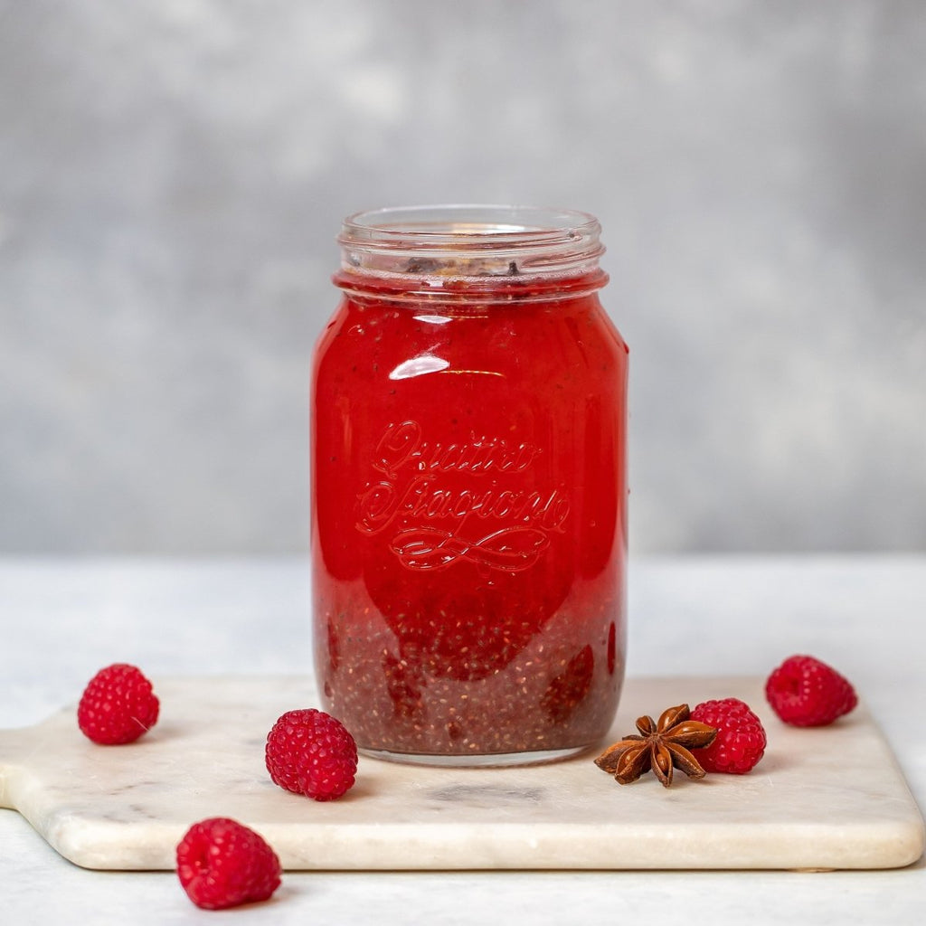 Raspberry Chia Water