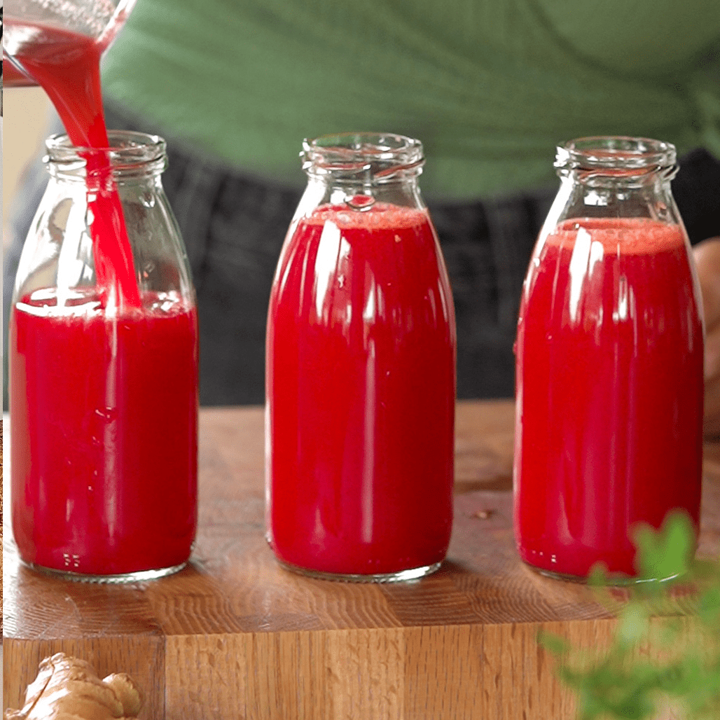 Rote-Bete-Ingwer Energy Shots - Kuvings Deutschland