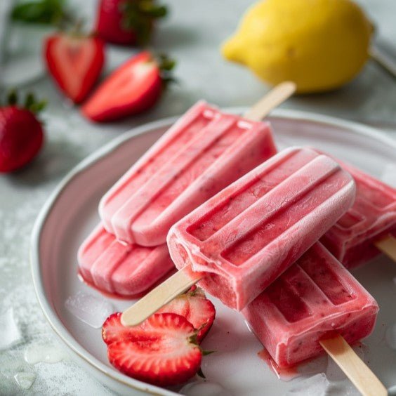 Strawberry Ice Pops