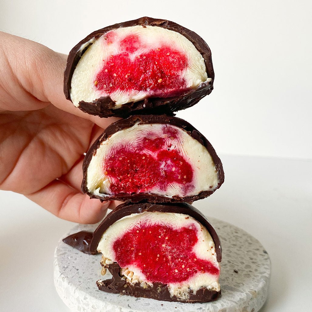 Vegane Erdbeer-Trester Bites - Kuvings Deutschland
