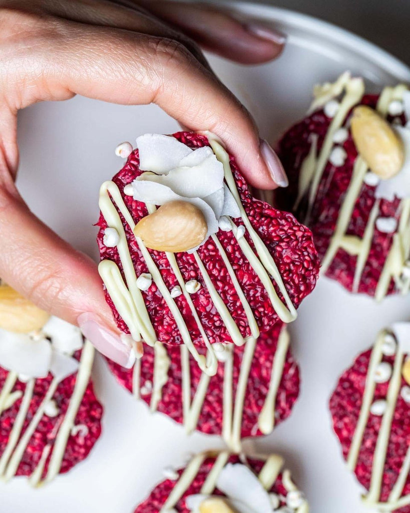 Vegane Himbeer Gummis zum Valentinstag