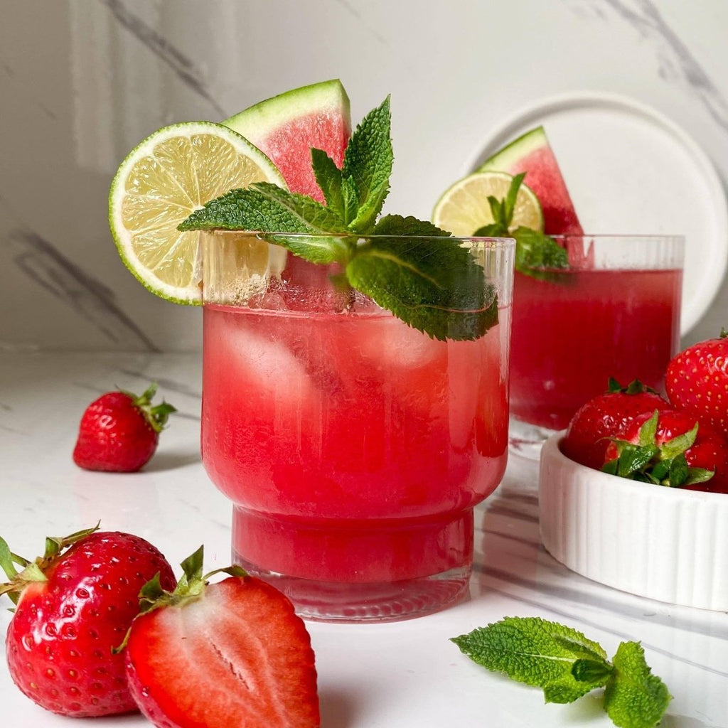 Wassermelonen-Erdbeer-Saft