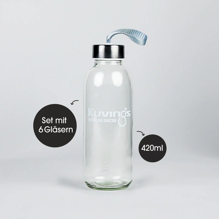 Kuvings Glasflaschen Set (420ml 6 Stück)